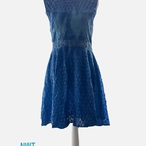 RAGA Blue Lace Mini Dress